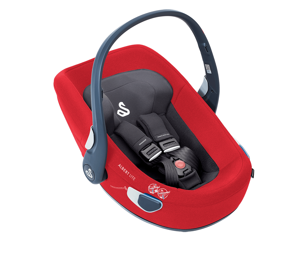 Fabric color of the car seat red