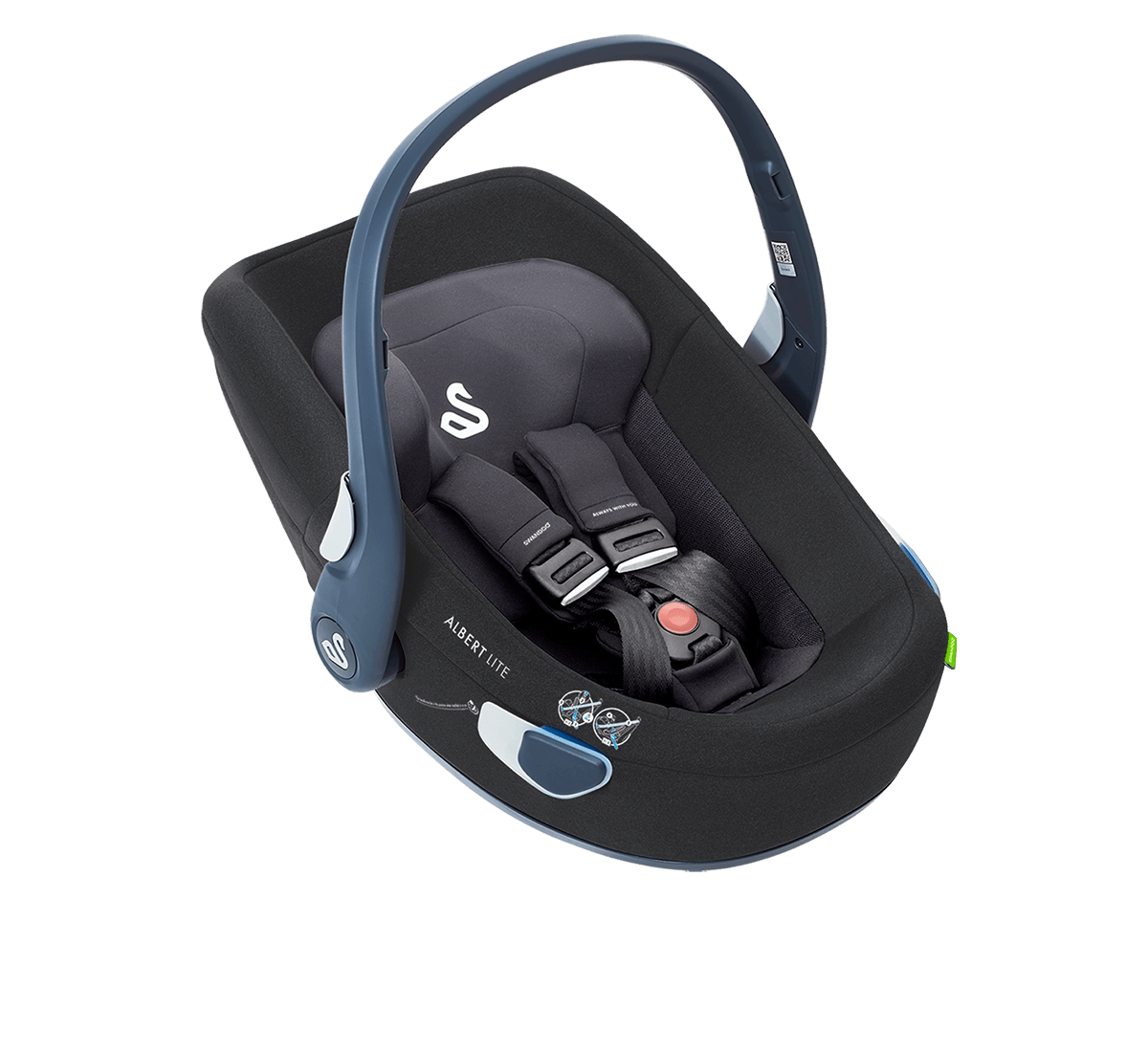 Fabric color of the car seat black