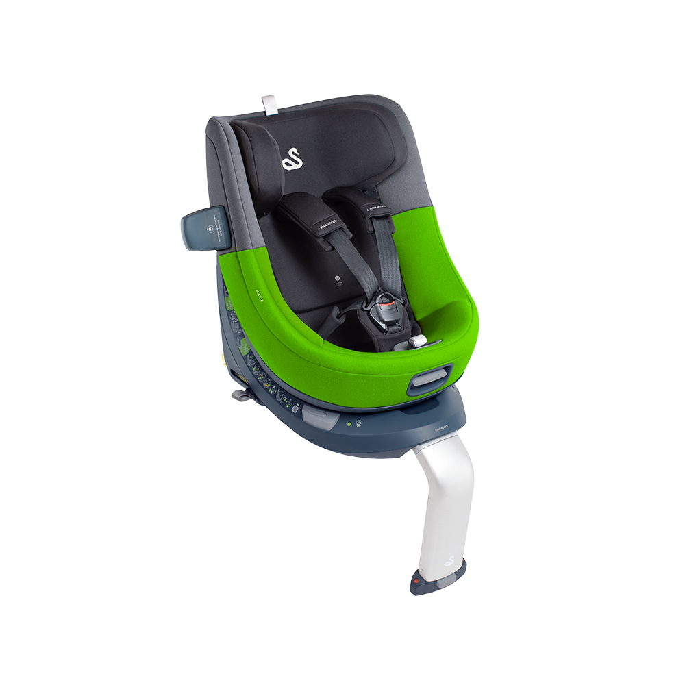 Fabric color green/grey of the i-Size car seat red