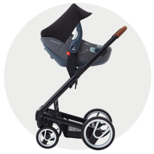 Albert car seat on a stroller